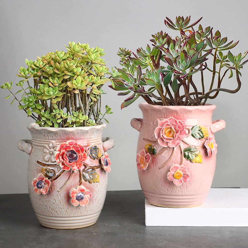 Amazon.com : WAYUTO Ceramic Planter with Drainage Hole